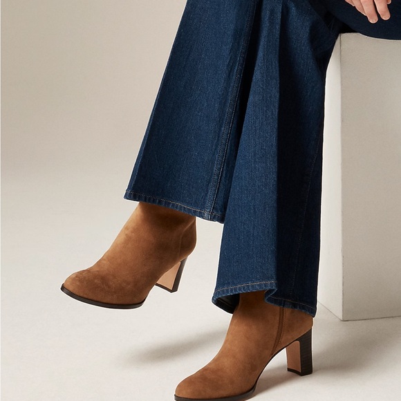 J. Crew Suede Ankle Boots in Hazelnut Latte - Picture 2 of 5